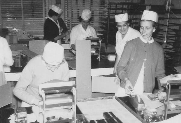 Pastry Chef's Making Dobosh Tortes in Pre 1970's Bakery