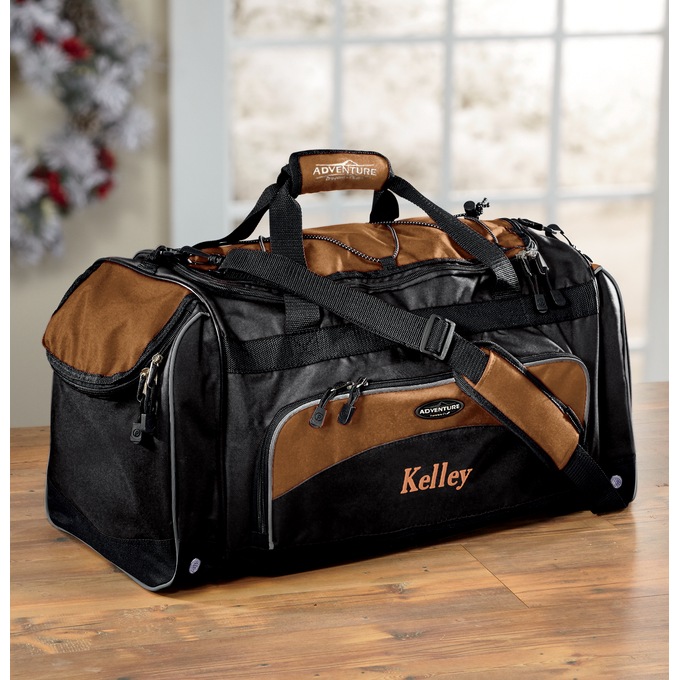 Travelers Club Personalized Adventure Duffel with Shoe Pocket, , large