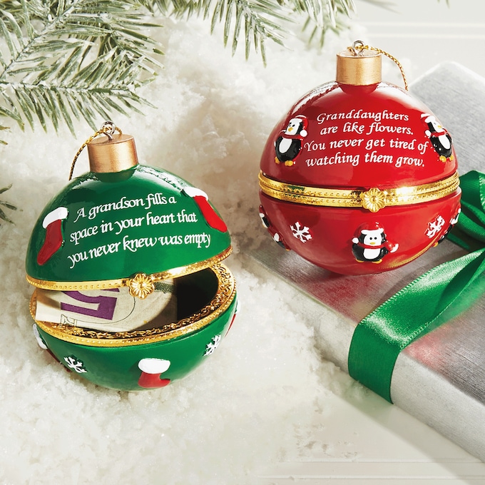 Grandchild Trinket Box Ornament, , large