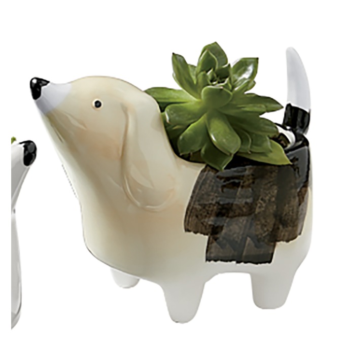 Mini Dog Planter, , large