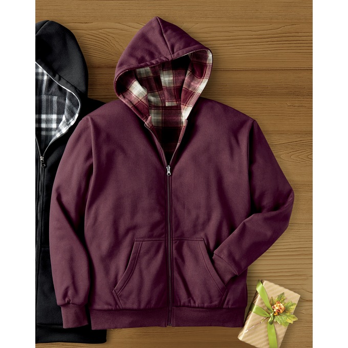 Fleece Reversible Hoodie, , large