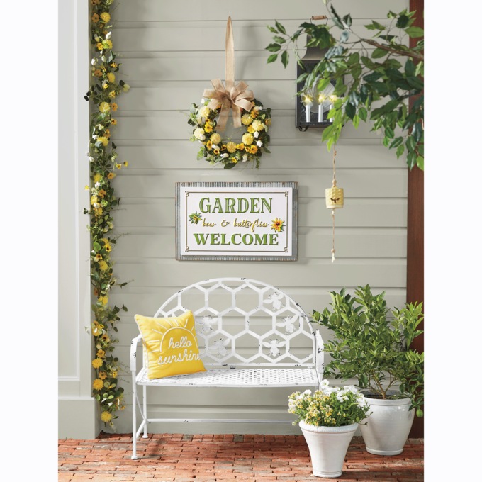 Yellow Summertime Bliss Wreath, , large