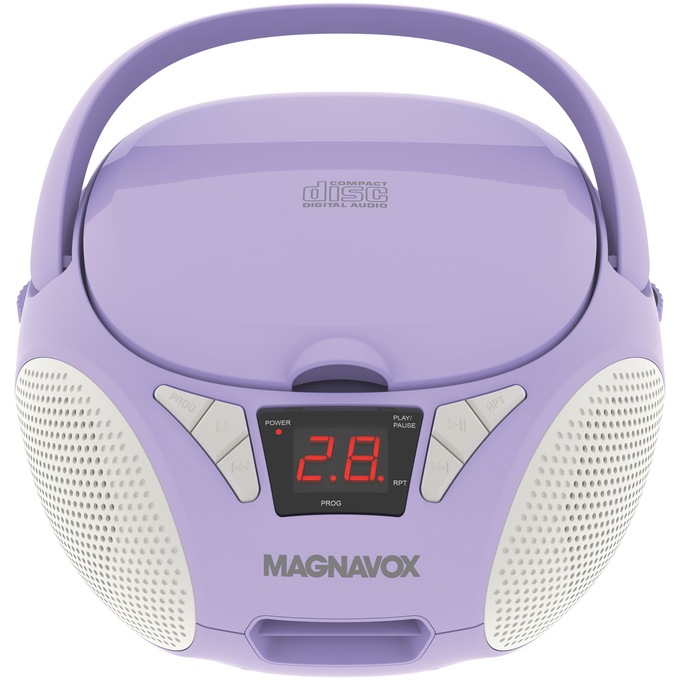 Magnavox Portable CD Boombox, Purple, large