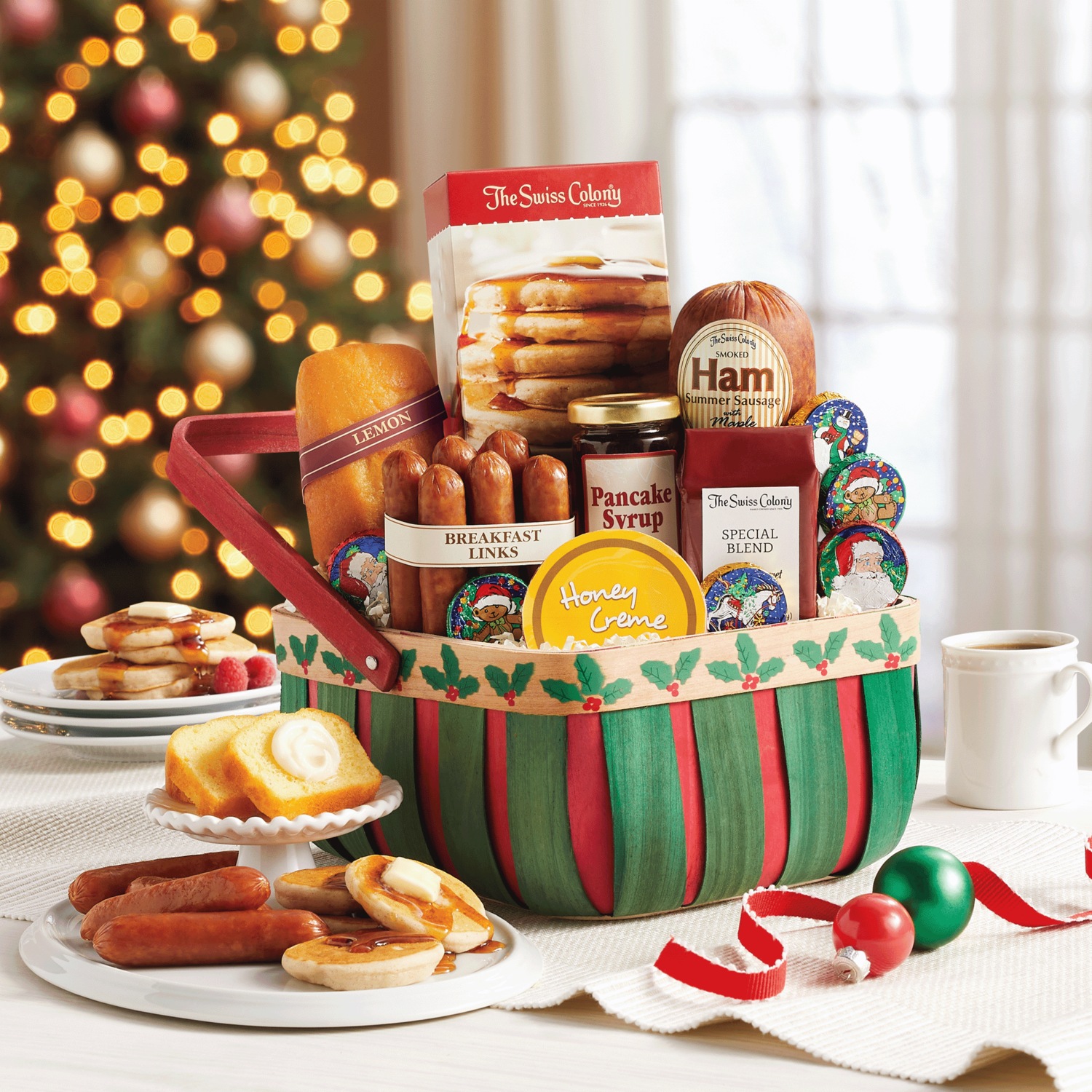 Holly Breakfast Basket | Swiss Colony
