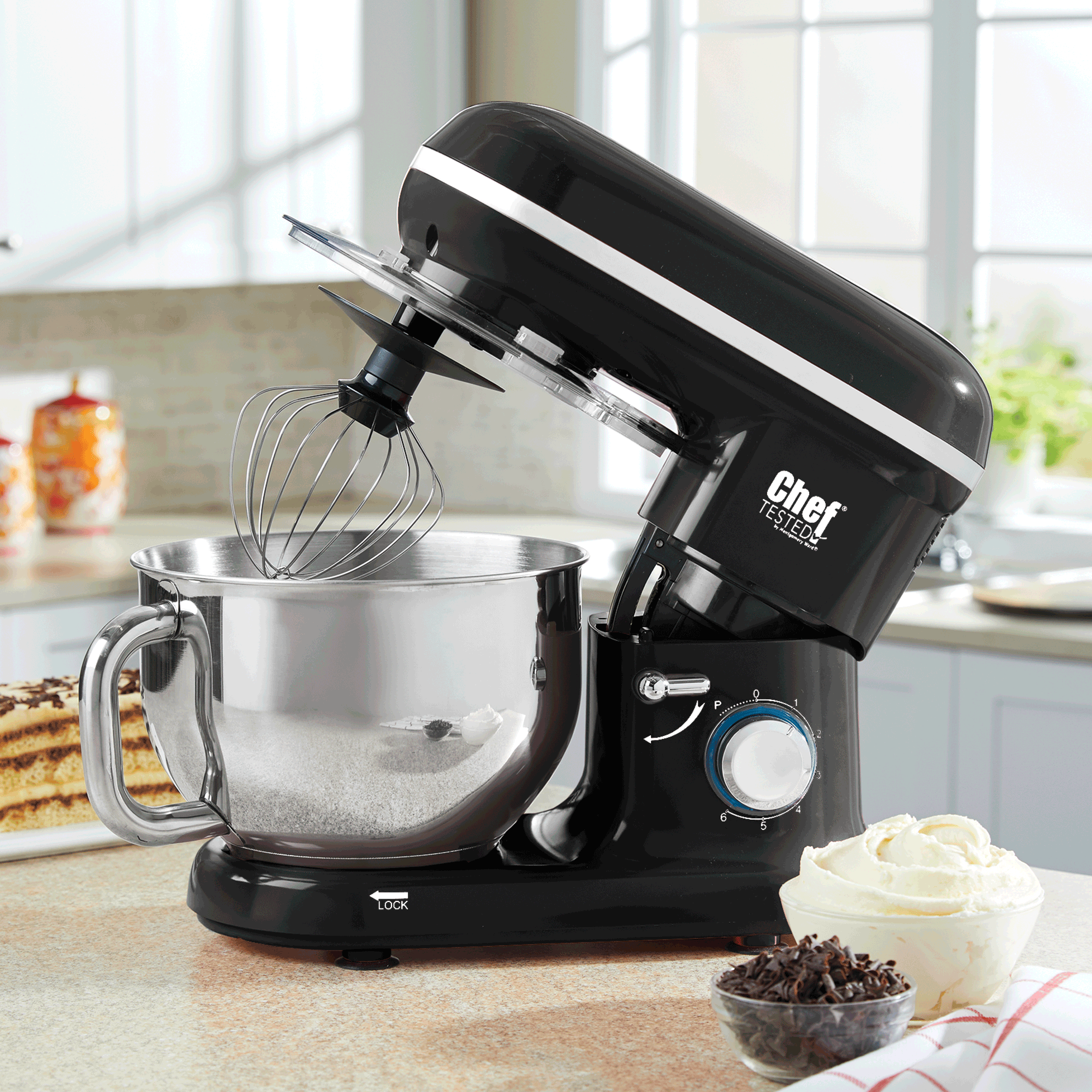 Chef Tested Stand Mixer by Montgomery Ward, Black, large
