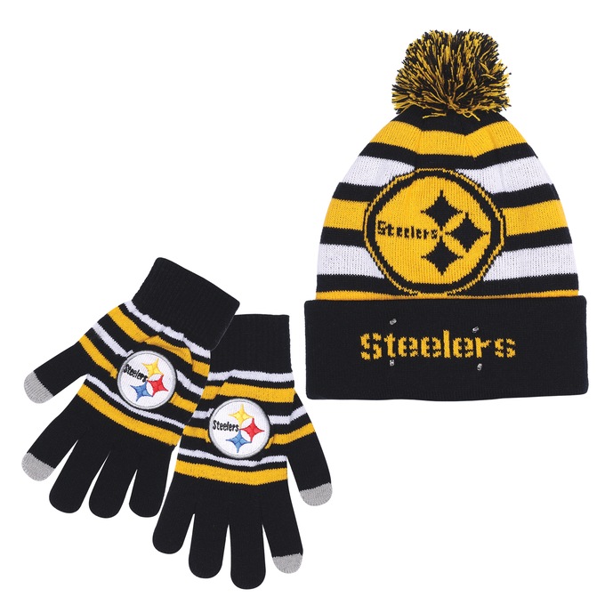NFL Lit Hat And Gloves Set, , large