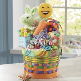 Colorful Bunny Basket, , large
