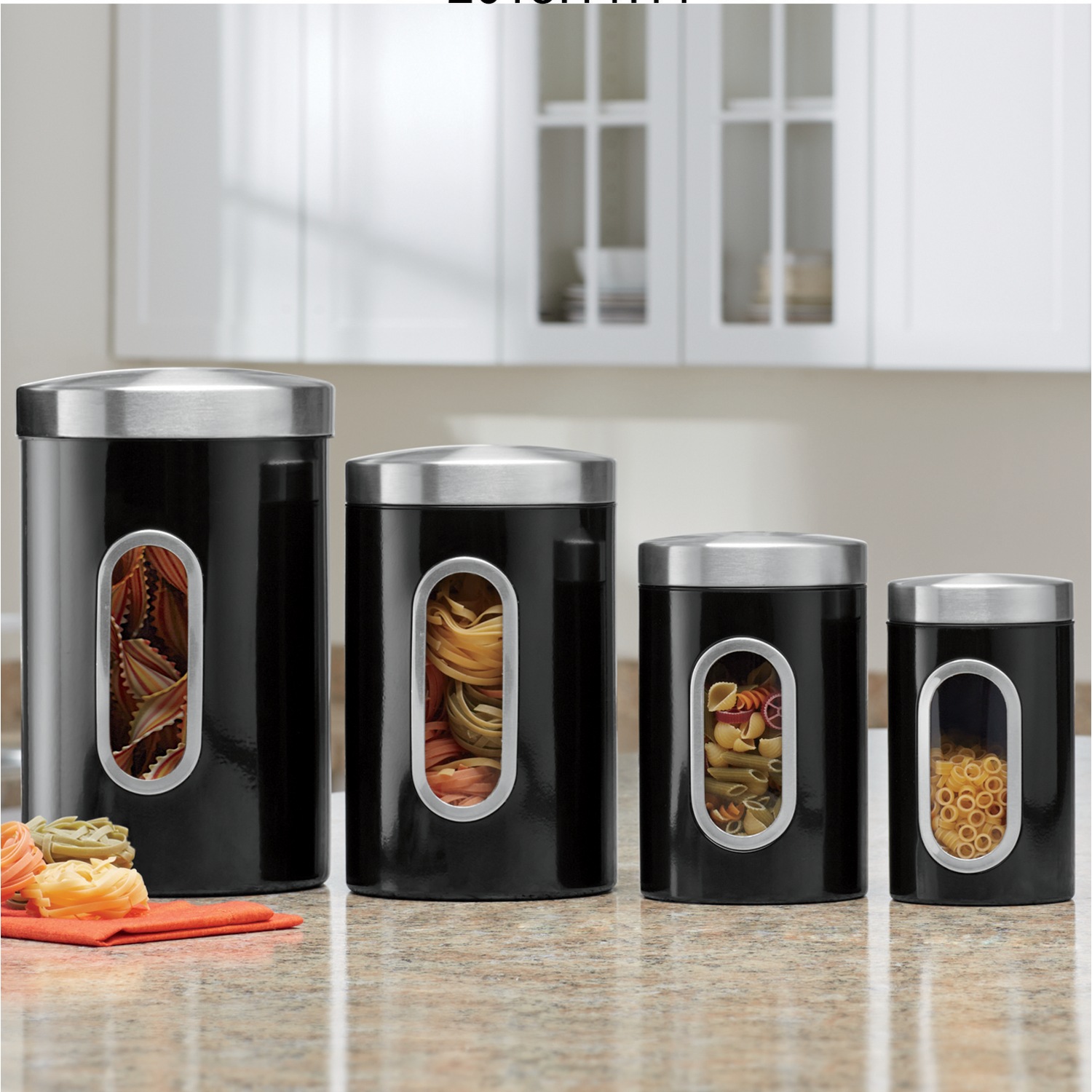 4-Piece Window Canister Set | Swiss Colony