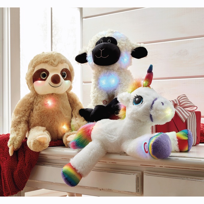 Plush Stuffed Animal with Music & Light, , large