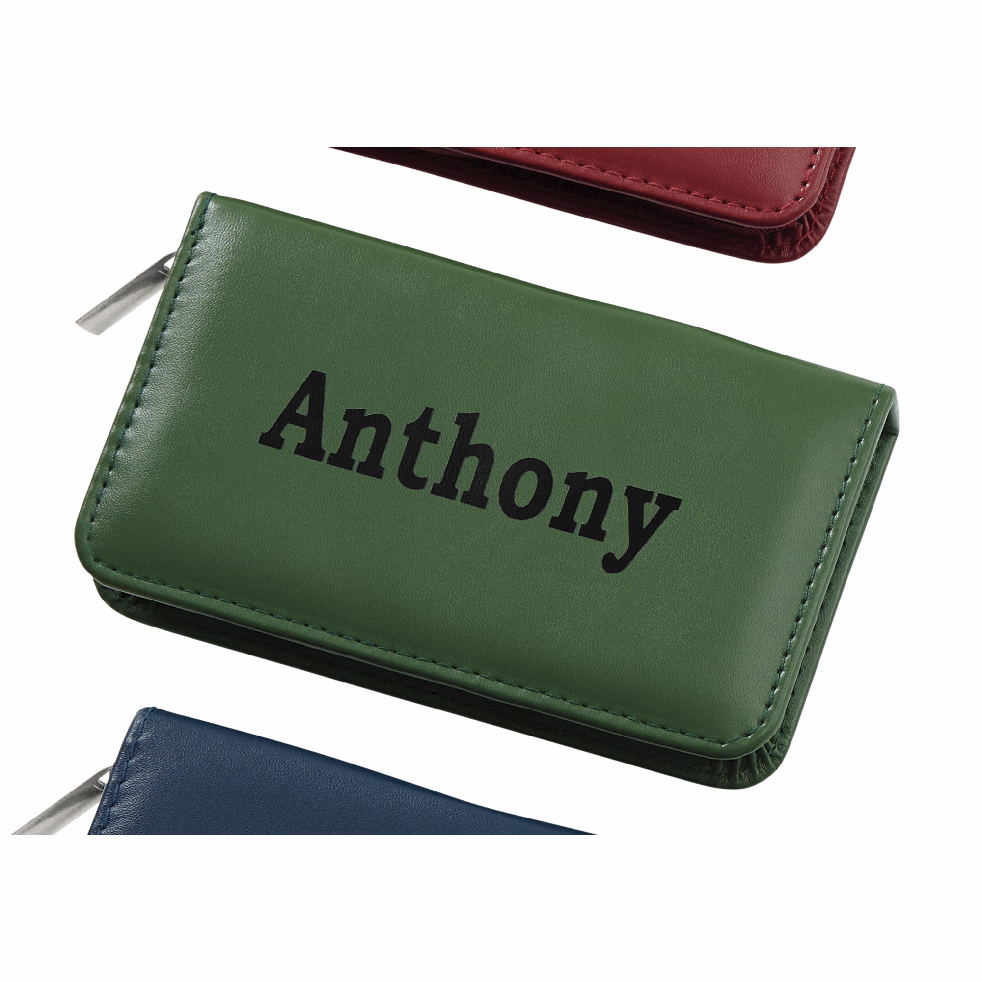 18-Piece Faux-Leather Grooming Kit, Forest Green, large