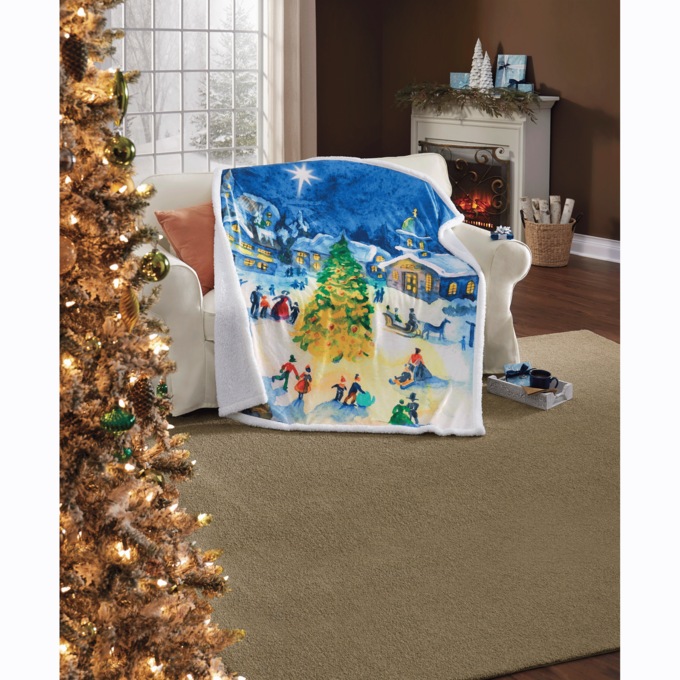 Novelty Sherpa Throw Buy More Save Swiss Colony