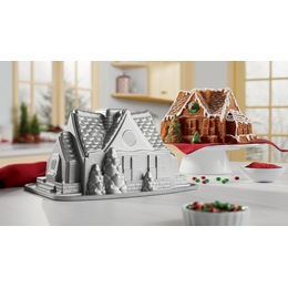 Nordic Ware Gingerbread House Bundt Pan, , large