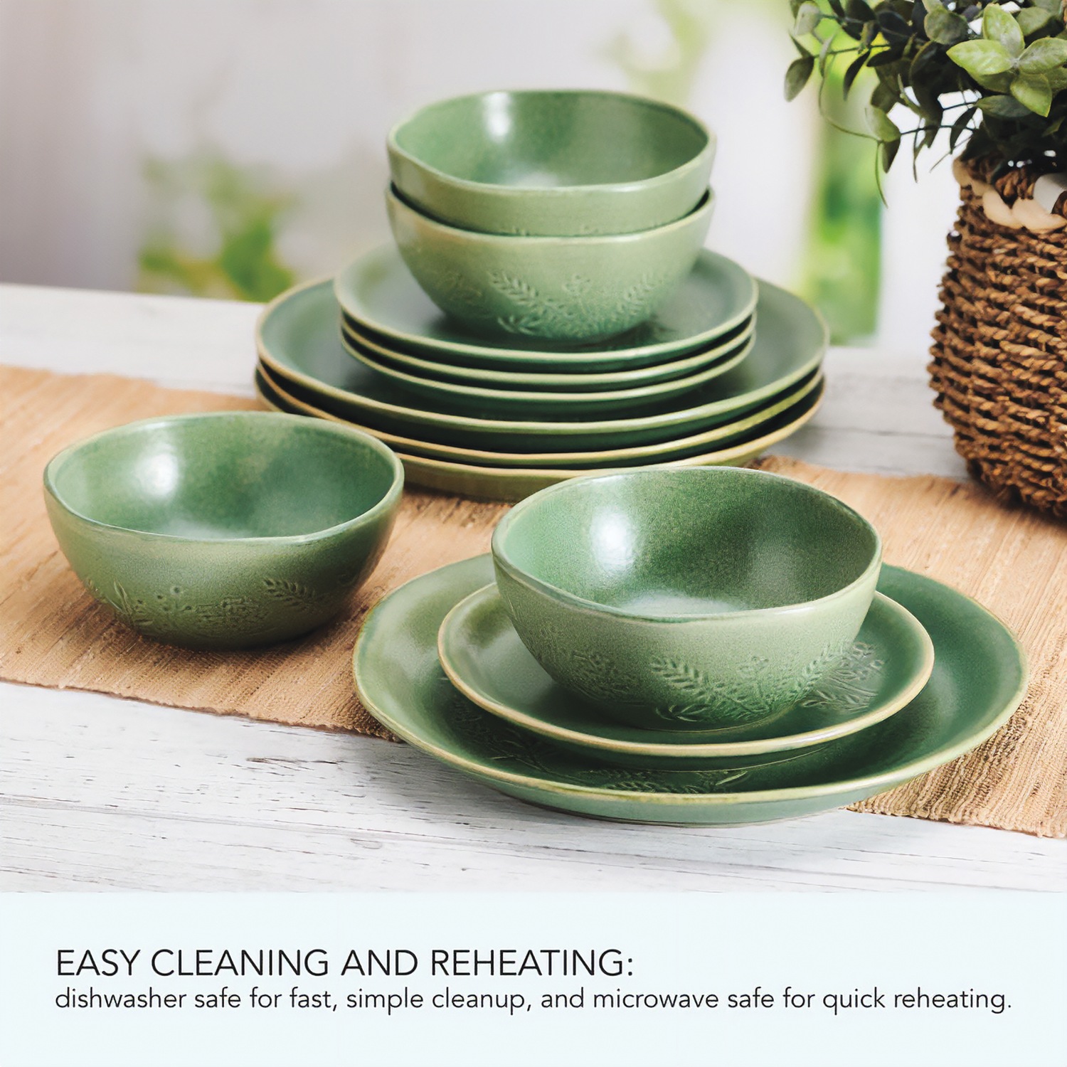 Pfaltzgraff Carrie 12-Piece Dinnerware Set | Swiss Colony
