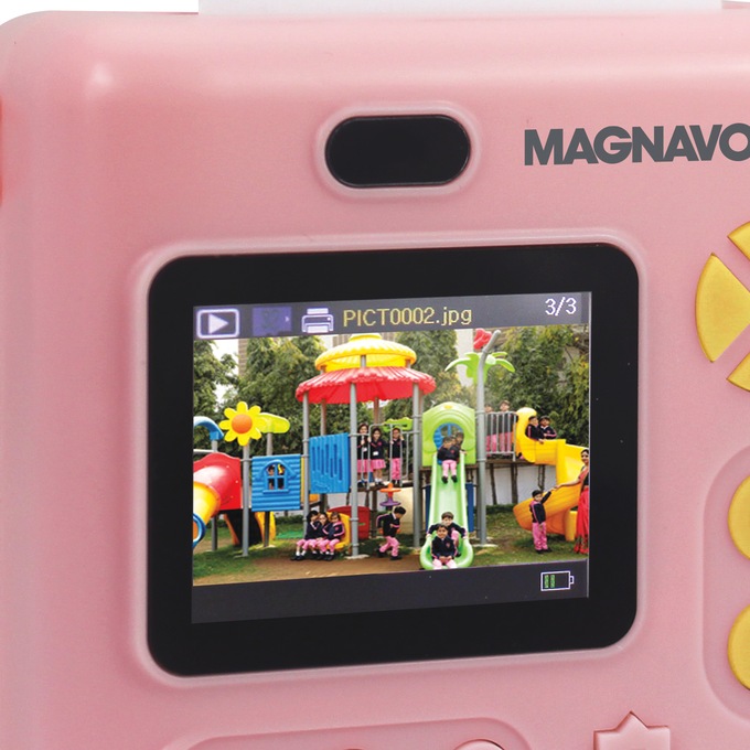 Kids&rsquo; Magnavox Instant Thermal-Print Camera, Pink, large