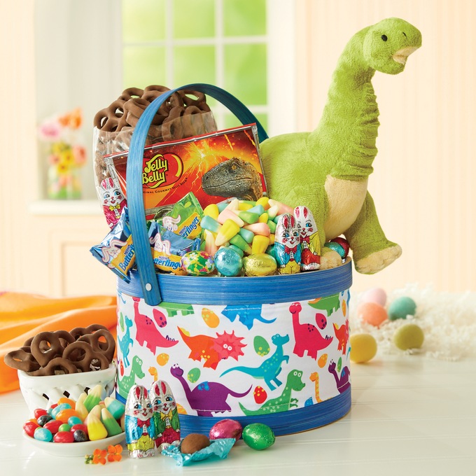 Easter Dino Basket, , large