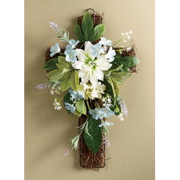 Floral Cross, , large