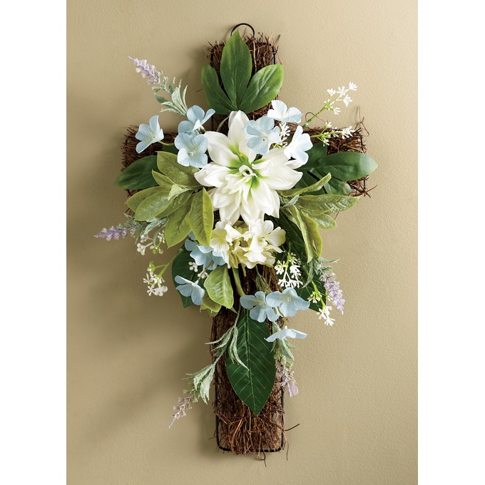 Floral Cross, , large