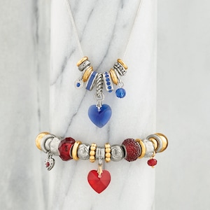 Personalized Birthstone Heart/Slider Bracelet, , large