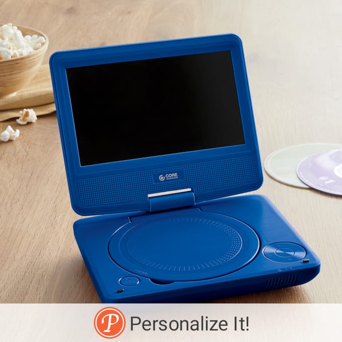 Core Innovations 7" Portable DVD Player, Blue, large
