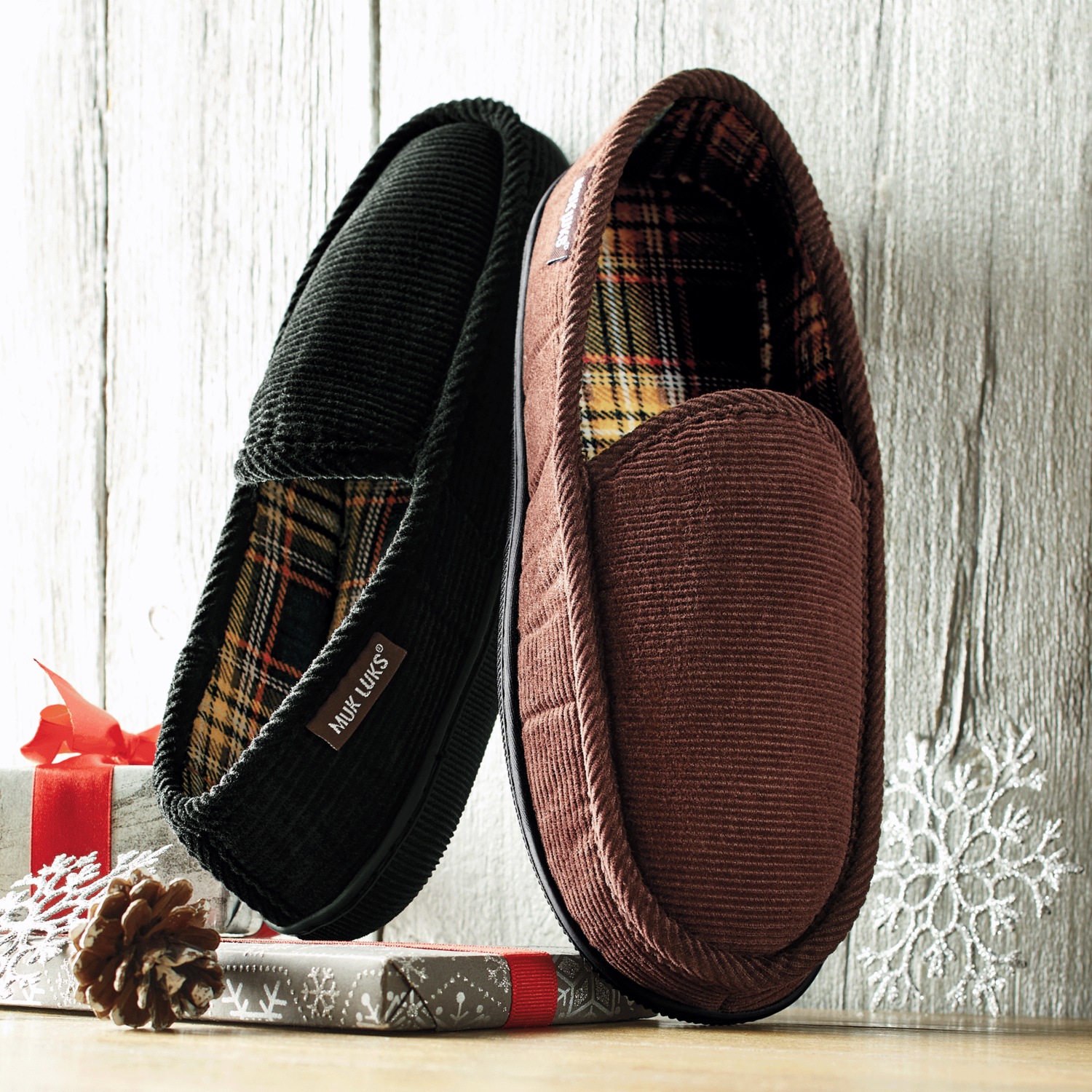 MUK LUKS Men's Corduroy Slipper | Swiss Colony