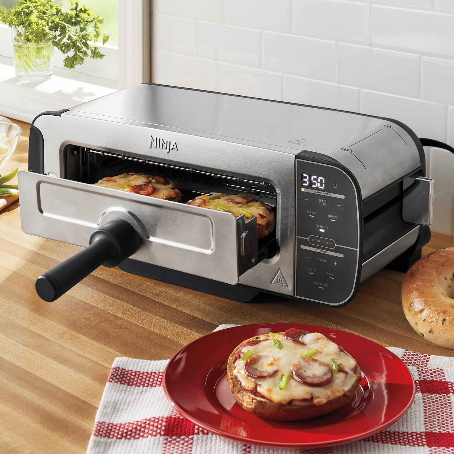 Ninja Ninja Foodi 2-In-1 Flip Toaster in Stainless Steel