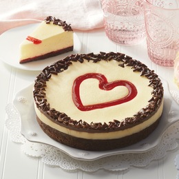 Cherry Heart Cheesecake, , large