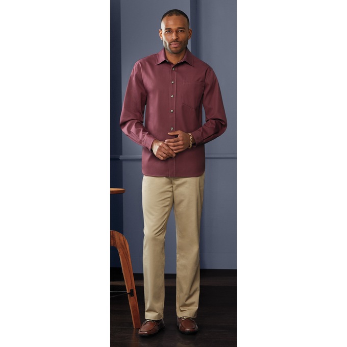 2-Pack Solid Twill Shirts, , large