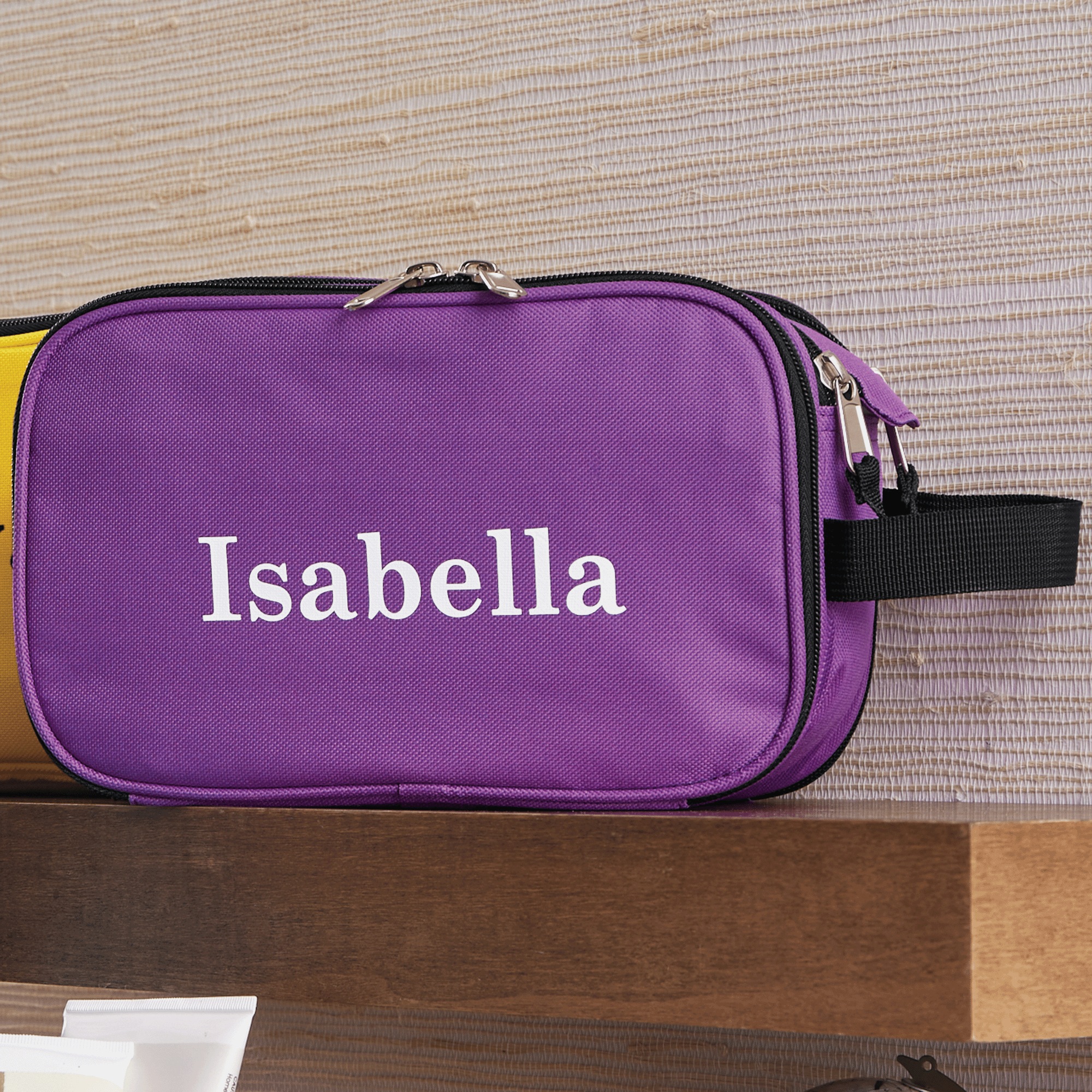 Montgomery Ward Personalized Toiletry Organizer, Purple, large