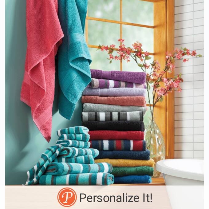 Color Connection Cotton Bath Towel Set 8 Pieces Swiss Colony