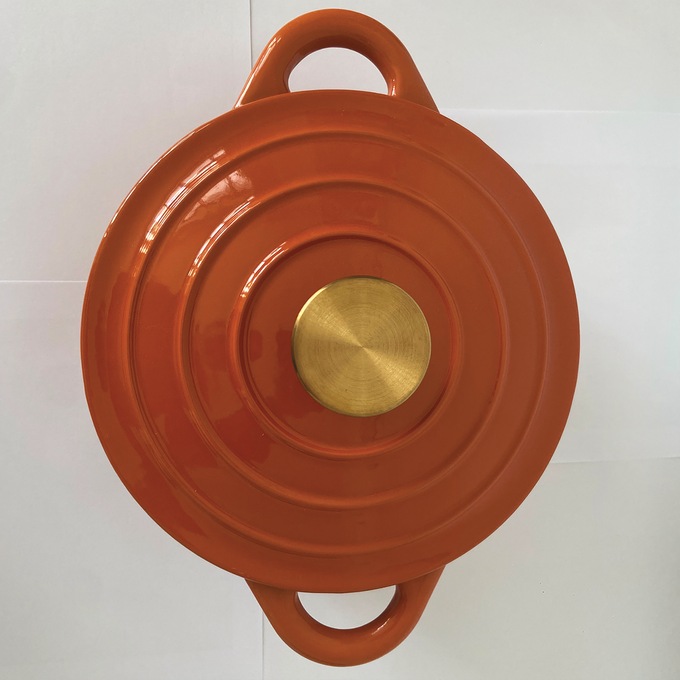 Set of 3 Cast Iron Dutch Ovens with Lids, Multi, large