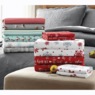 Holiday Print 2-Pack Flannel Sheet Set, , large
