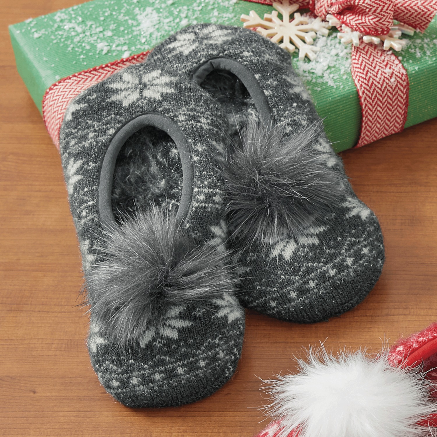 MUK LUKS Women s Ballerina Heat Retainer Thermal Insulated Slipper Swiss Colony