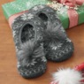 MUK LUKS Women’s Ballerina Heat Retainer Thermal Insulated Slipper, Dark Gray Heather, large