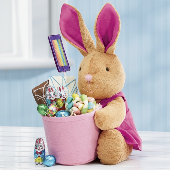 Pink Bunny Basket Swiss Colony