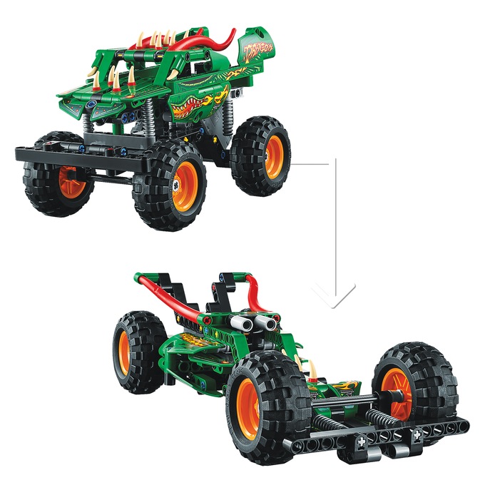 Lego Technic Monster Jam Dragon 2in1 Monster Truck Toy 42149 : Target