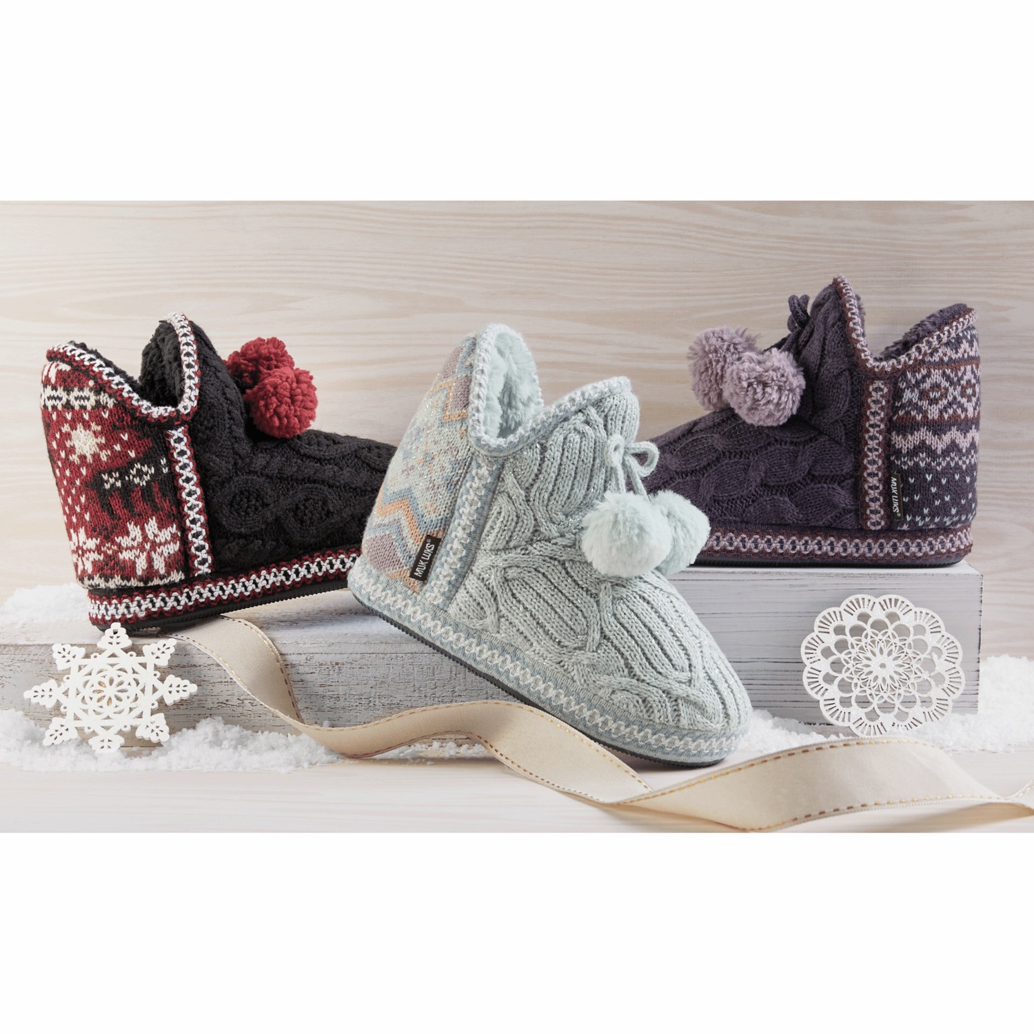 MUK LUKS Amira Slipper Bootie Swiss Colony