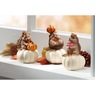 Set of 3 Hedgehogs on White Pumpkins, , large