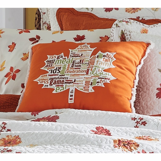 Leaf Sentiments Accent Pillow, , large