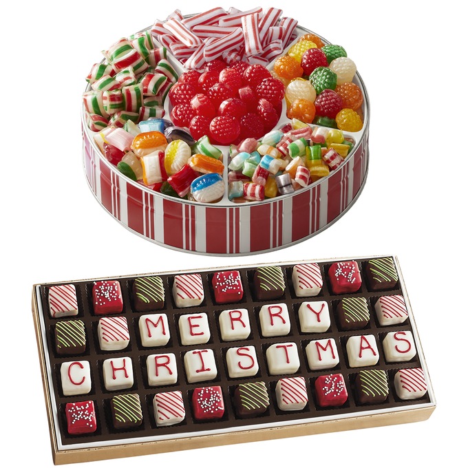 Traditional Candy plus Merry Christmas Petits Fours, , large