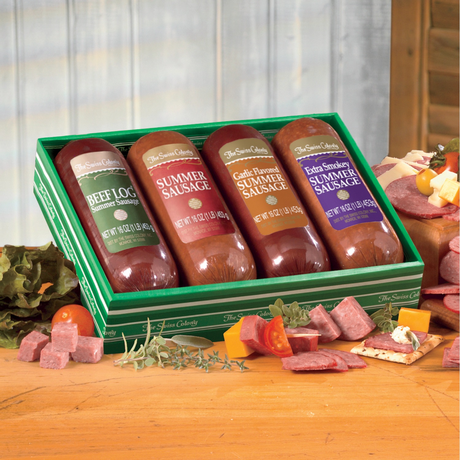 Beef Log Gift Combos Swiss Colony