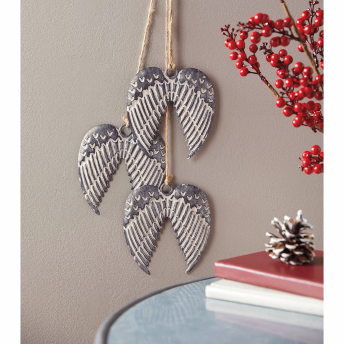 Hanging Angel Wings Décor, , large