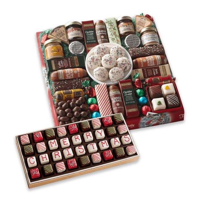 27 Favorites & 36 Merry Christmas Petits Fours Food Gift Bundle by The Swiss Colony, , large
