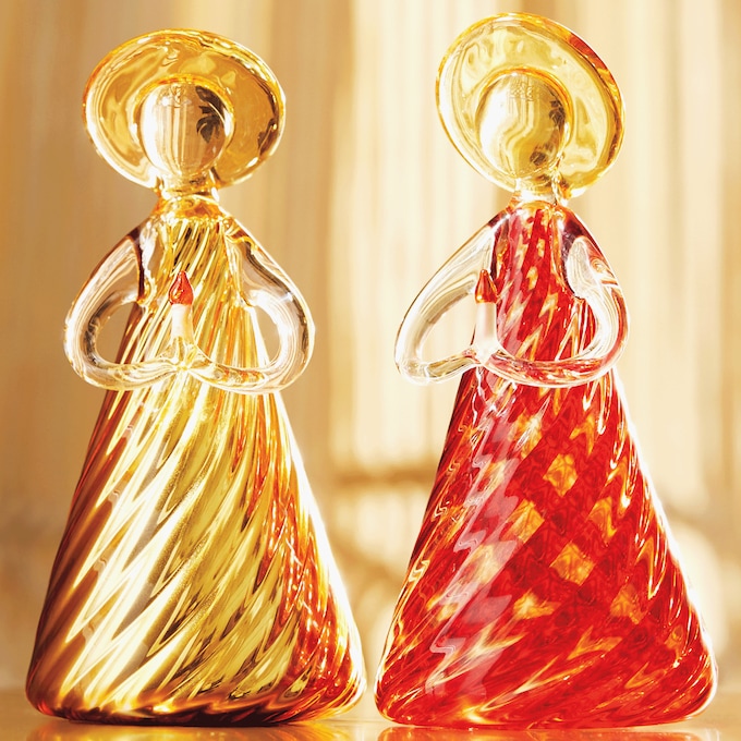 Colorful Glass Angels, , large