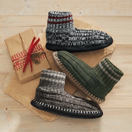 MUK LUKS Cuff Slipper Bootie, , large