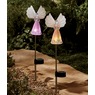 Set of 2 Solar Angel Stakes, , large