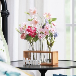 Wildflowers in Triple Vase, , large