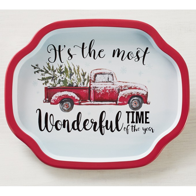 3 Santa Snack Trays, , large