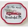 3 Santa Snack Trays, , large