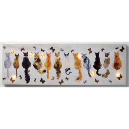 Lit Cat Party Canvas, , large
