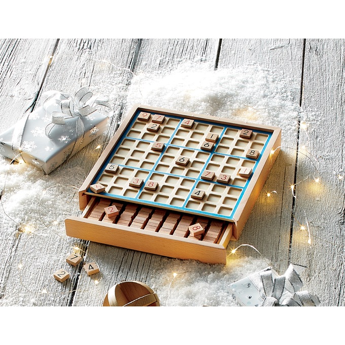 Wooden Sudoku Game Set, , large